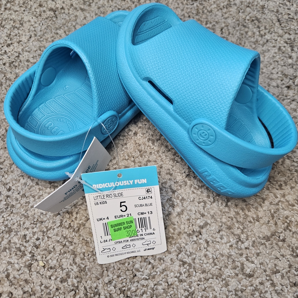 Reef Little Ahi Kids Sandals - Vibrant Blue